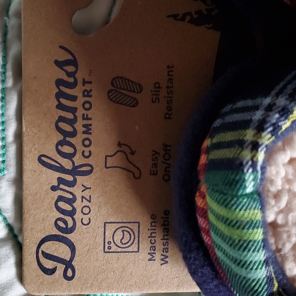 Papa Bear Plaid Dearfoam Slippers - Picture 3 of 7